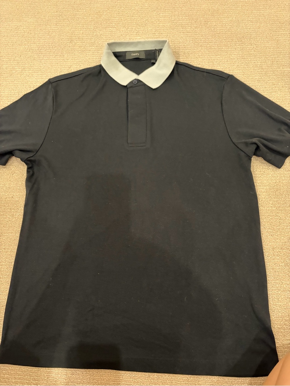 THEORY men’s Short-Sleeve Polo Shirt in Silk Linen